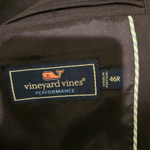 NWT Vineyard Vines Boathouse Performance Wool Blazer Jacket Blue 46R - Picture 2 of 5